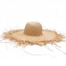 's Fringe Straw Hat Summer Sun Hat with Large Brim Fashion Casual Sun Hat  eb-84555748